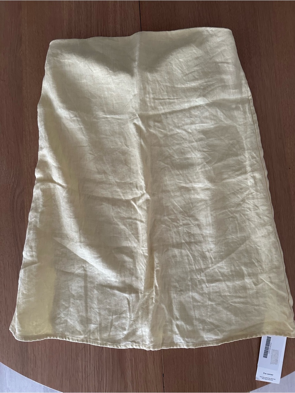 Reformation Linen Strapless Dress